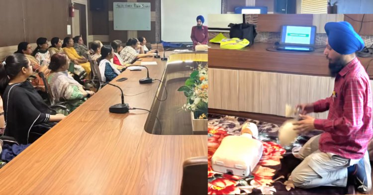 Special camp organized at Guru Nanak Public School to make teachers aware about CPR and first aid